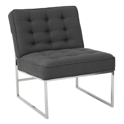 Picture of Ave Six Anthony Guest Chair, Klein Charcoal/Chrome