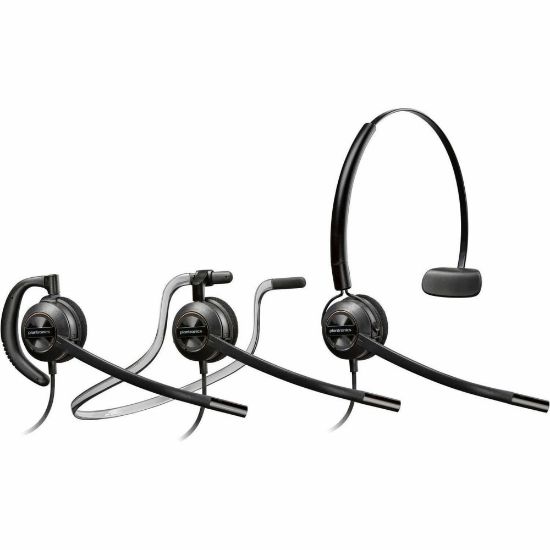 Picture of Poly EncorePro 540D - EncorePro 500 series - headset - on-ear - convertible - wired - Quick Disconnect - black