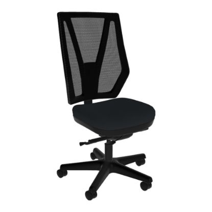 Picture of Sitmatic GoodFit Mesh Small-Scale Synchron High-Back Chair, Black/Black