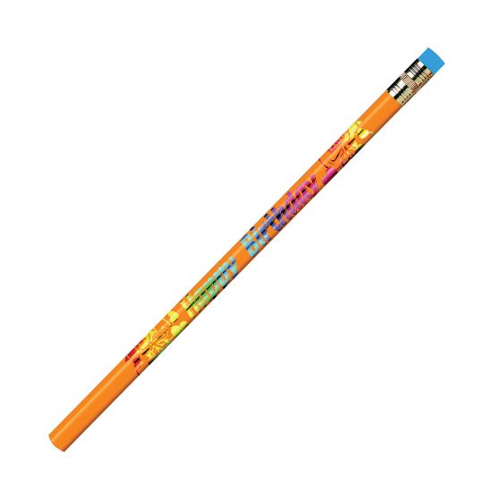 Picture of J.R. Moon Pencil Co. Pencils, 2.11 mm, #2 HB Lead, Happy Birthday, Multicolor, Pack Of 144