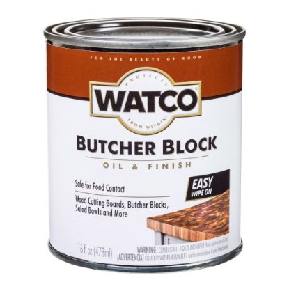 Picture of Watco Butcher Block Oil & Finish, 16 Oz, Clear, Pack Of 4 Cans