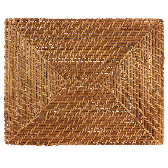 Picture of Martha Stewart Rattan Woven Rectangular Placemat, 16-1/4in x 12-13/16in, Brown