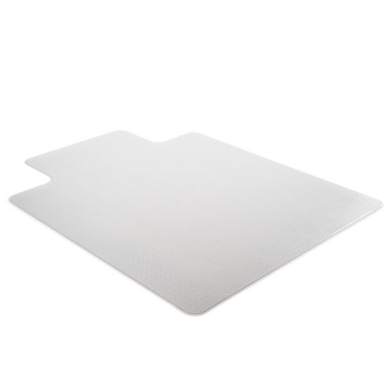 Picture of Realspace SuperMat Chair Mat, Medium Pile Carpet, 36in x 48in, w/Lip, Clear, Pack Of 25 Chair Mats