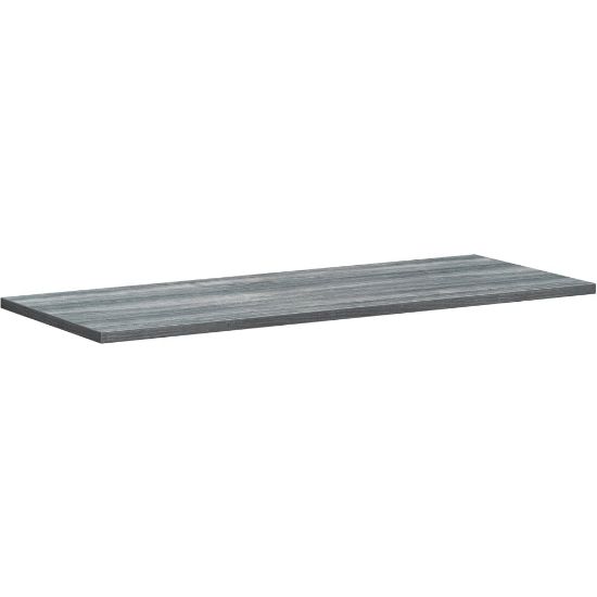 Picture of HON Motivate Tabletop - 1.1in Top, 60in x 24in - Sterling Ash Table Top - Durable - For Office