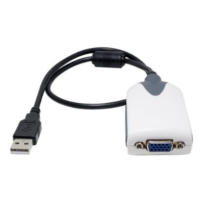 Picture of AddOn 8in USB 2.0 (A) to VGA Adapter - External video adapter - USB 2.0 - D-Sub - black