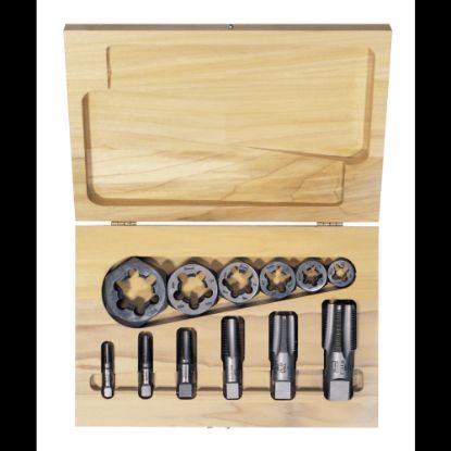 Picture of IRWIN Hexagon Re-Threading Tap and Die Set, 12 Pieces