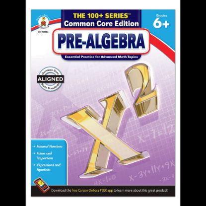 Picture of Carson-Dellosa The 100+ Series Pre-Algebra, Grades 6+