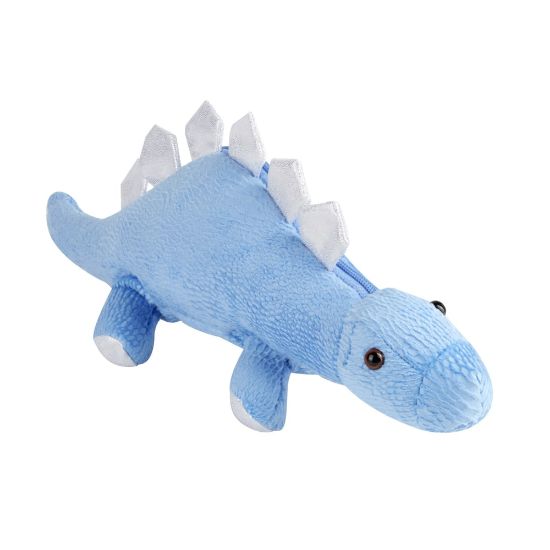 Picture of Office Depot Brand Plush Animal Pencil Pouch, 4in x 11in, Stegosaurus Dinosaur