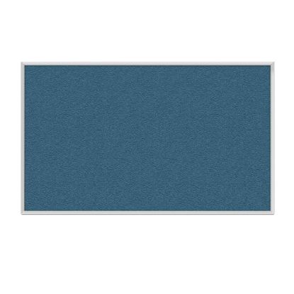 Picture of Ghent Aluminum Frame Vinyl Bulletin Board, 18in x 18in, Ocean, Satin Frame