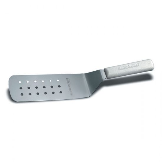 Picture of Hoffman Sani-Safe Perforated Turner, 8in x 3in, White/Silver