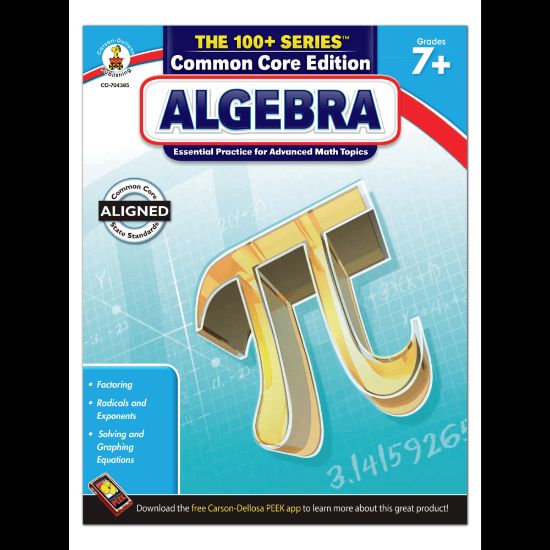 Picture of Carson-Dellosa The 100+ Series Algebra, Grades 7+