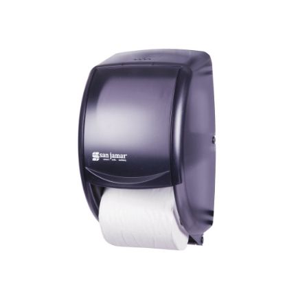 Picture of San Jamar Duett Standard Bathroom Tissue Dispenser, Pearl Black