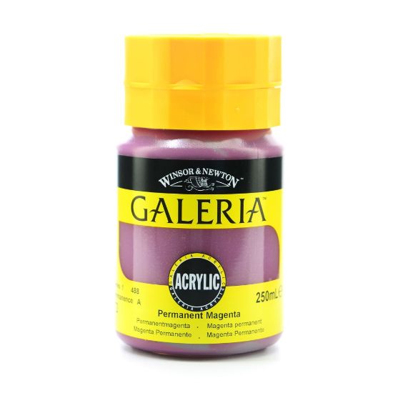 Picture of Winsor & Newton Galeria Flow Formula Acrylic Colors, 250 mL, Permanent Magenta, 488, Pack Of 2