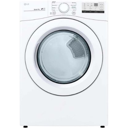 Picture of LG 7.4 cu. ft. Ultra Large Capacity Electric Dryer - 7.40 ft� - Front Loading - Vented - 7 Modes - White - Energy Star