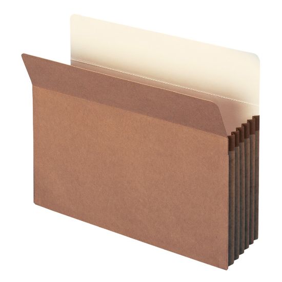 Picture of Smead Expanding File Pockets, 5 1/4in Expansion, Letter Size, 100% Recycled, Redrope, Box Of 10