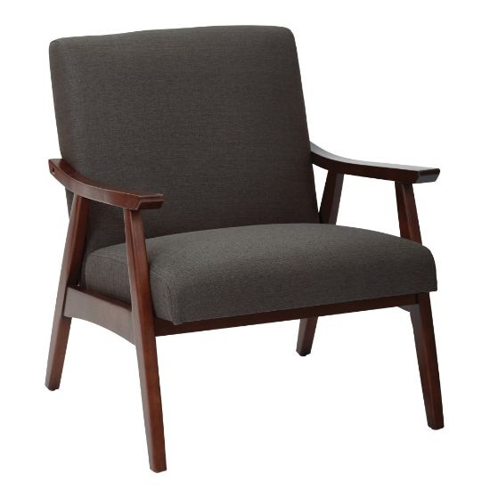 Picture of Ave Six Davis Chair, Klein Charcoal/Medium Espresso