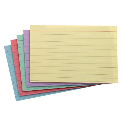 Picture of Oxford Index Cards, Ruled, 4in x 6in, Assorted Colors, Pack Of 100