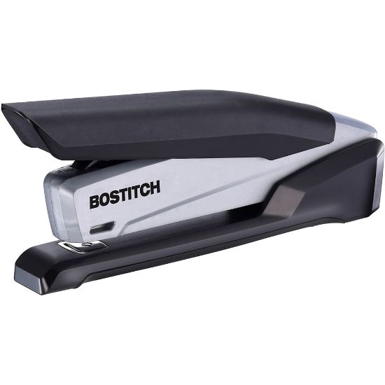 Picture of Bostitch InPower Spring-Powered Desktop Stapler, 20-Sheet Capacity, Black/Gray