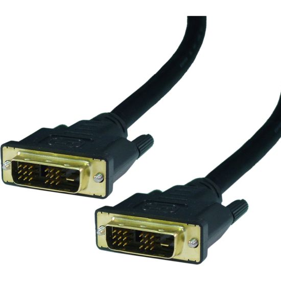 Picture of 4XEM DVI-D Single Link Male to Male Digital Video Cable, 6ft, Black