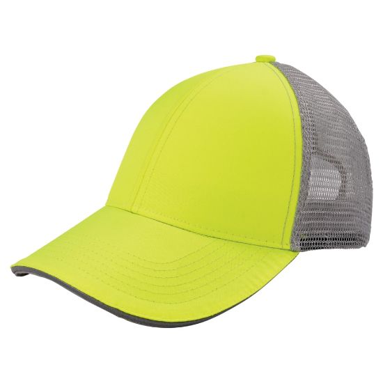 Picture of Ergodyne GloWear 8933 HiVis Snapback Hat, Lime Blank