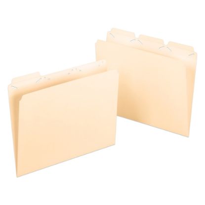 Picture of Pendaflex Ready-Tab Reinforced File Folders, 1/3 Cut, Assorted, Letter, Manila, Pack Of 50