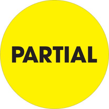 Picture of Tape Logic Preprinted Special Handling Labels, DL1277, Partial, Round, 2in, Fluorescent Yellow, Roll Of 500