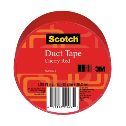 Picture of Scotch Colored Duct Tape, 1 7/8in x 20 Yd., Red