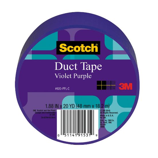 Picture of Scotch Colored Duct Tape, 1 7/8in x 20 Yd., Purple