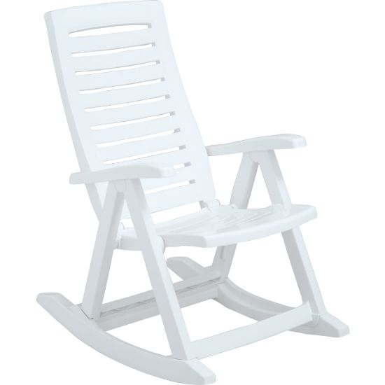 Picture of Inval Rimax Resin Rocking Chair, White