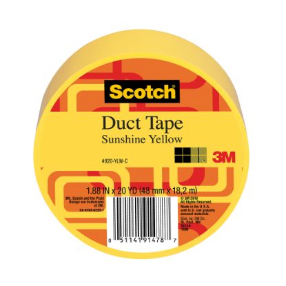 Picture of Scotch Colored Duct Tape, 1 7/8in x 20 Yd., Yellow