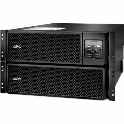 Picture of APC by Schneider Electric Smart-UPS SRT 10000VA RM 208V - 6U Rack-mountable - 1.50 Hour Recharge - 4 Minute Stand-by - 208 V Input - 208 V AC Output - Sine Wave - 2 x NEMA L6-30R, 4 x NEMA L6-20R - 6 x Battery/Surge Outlet