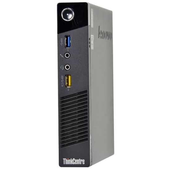 Picture of Lenovo ThinkCentre M73-Tiny Refurbished Desktop PC, Intel Core i5, 8GB Memory, 256GB Solid State Drive, Windows 10 Pro