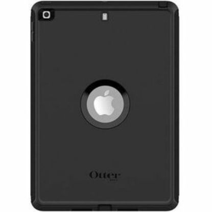 Picture of OtterBox Defender Carrying Case Apple iPad (7th, 8th, 9th Generation) Tablet - Black - Drop Resistant, Dust Resistant, Dirt Resistant, Lint Resistant, Scrape Resistant - Holster