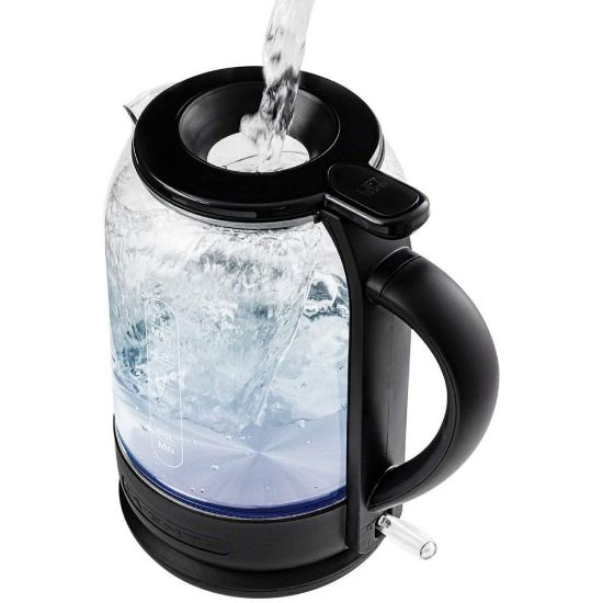 Picture of Ovente 1.5 Liter Electric Hot Water Glass Kettle, Black