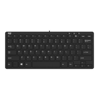 Picture of Adesso SlimTouch 510 USB Mini Keyboard With USB Hub, Black