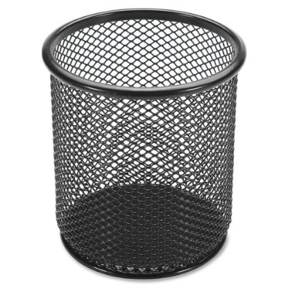 Picture of Lorell Mesh Pencil Cup, 3 1/2inH, Black