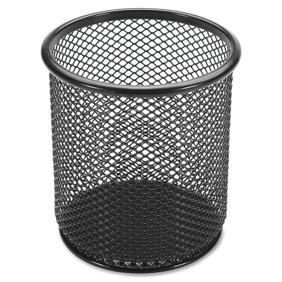 Picture of Lorell Mesh Pencil Cup, 3 1/2inH, Black