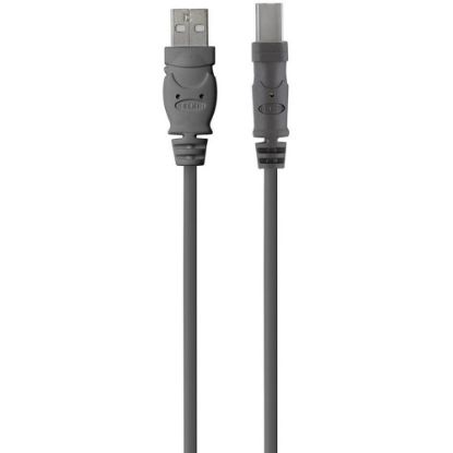 Picture of Belkin 3ft USB Cable - USB-A M to USB-B M - Printer, Scanner, Hard Drive compatible - 2.95 ft USB Data Transfer Cable for Printer, Computer - First End: 1 x USB 2.0 Type A - Male - Second End: 1 x USB 2.0 Type B - Male - 480 Mbit/s