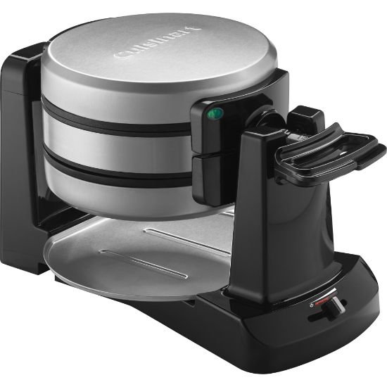 Picture of Cuisinart Double Belgian Waffle Maker, 19-13/16inH x 15-1/8inW x 8-5/16inD, Silver