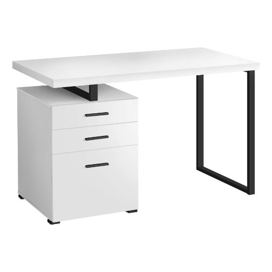 Picture of Monarch Specialties Melody 48inW Computer Desk, White/Black