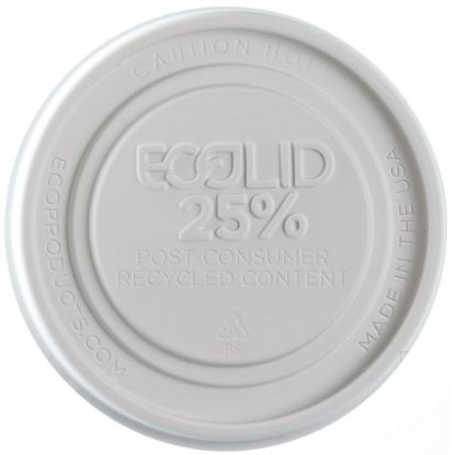 Picture of Eco-Products EcoLid Food Container Lids, 12-32 Oz, 25% Recycled, Off White, Pack Of 500 Lids