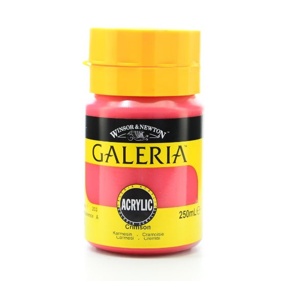 Picture of Winsor & Newton Galeria Flow Formula Acrylic Colors, 250 mL, Crimson, 203, Pack Of 2