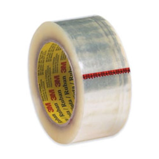 Picture of 3M 371 Carton Sealing Tape, 2in x 55 Yd., Clear, Case Of 36