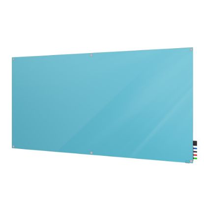 Picture of Ghent Harmony Magnetic Glass Dry-Erase Boards, 48in x 60in, Blue