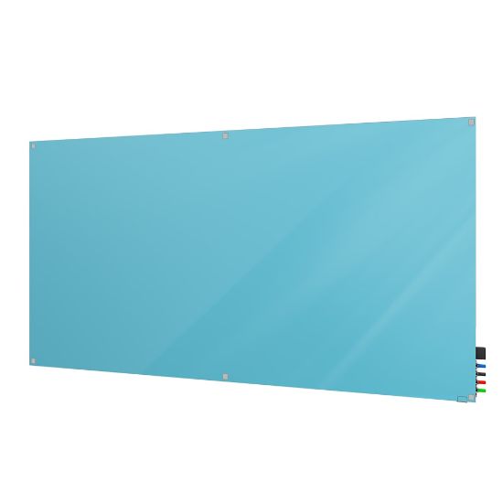 Picture of Ghent Harmony Magnetic Glass Dry-Erase Boards, 48in x 60in, Blue