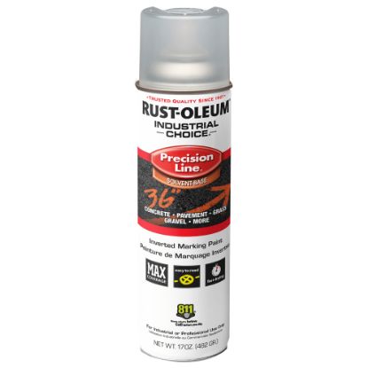 Picture of Rust-Oleum Industrial Choice M1600 System Solvent-Based Precision Line Inverted Marking Paint, 17 Oz, Clear, Case Of 12 Cans