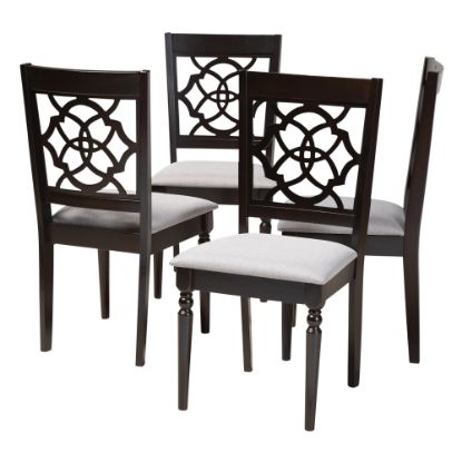 Picture of Baxton Studio 9730 Dining Chairs, Gray, Set Of 4 Chairs