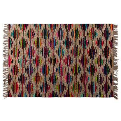 Picture of Baxton Studio Zurich Handwoven Hemp Blend Area Rug, 5-1/4ft x 7-1/2ft, Multicolor