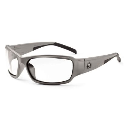 Picture of Ergodyne Skullerz Safety Glasses, Thor, Anti-Fog, Matte Gray Frame, Clear Lens