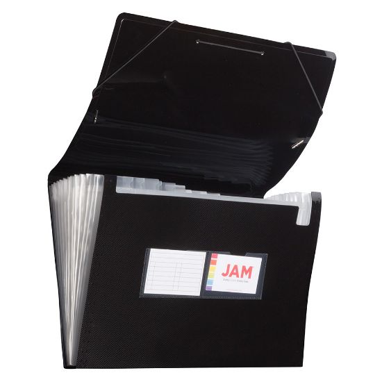 Picture of JAM Paper Legal Size Expanding File, 8in Expansion, 8-1/2in x 14in, Black